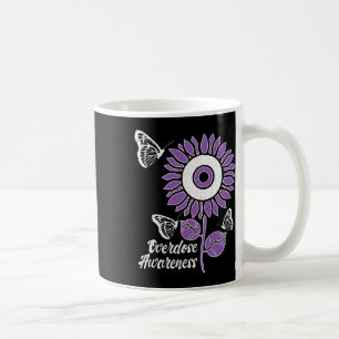 Ribbon Sunflower Butterfly Overdose Awareness Mont Coffee Mug