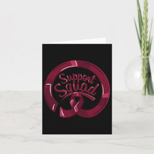 Ribbon Support Squad Brain Aneurysm Awareness  Card