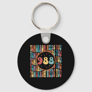 Ribbon Support Suicide Prevention Awareness Week D Key Ring