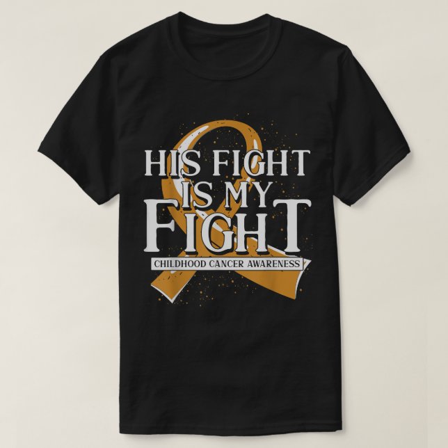 Ribbon Supporter Cancer Fighter Childhood Cancer A T-Shirt (Design Front)