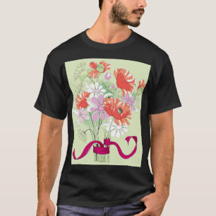 Ribbon-Tied Poppies: Daisy Bouquet. T-Shirt