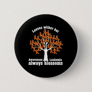 Ribbon Tree  Aml Leukaemia Awareness  6 Cm Round Badge