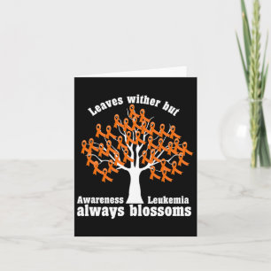 Ribbon Tree Aml Leukaemia Awareness Card