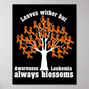 Ribbon Tree Aml Leukaemia Awareness Poster