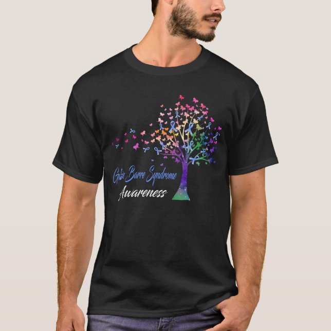 Ribbon Tree Guillain Barre Syndrome Awareness  T-Shirt (Front)