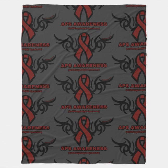 RIBBON - TRIBAL FLEECE BLANKET (Front)