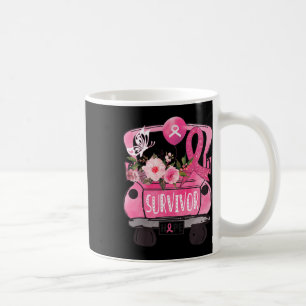 Ribbon Truck Hope Awareness Breast Cancer Survivor Coffee Mug