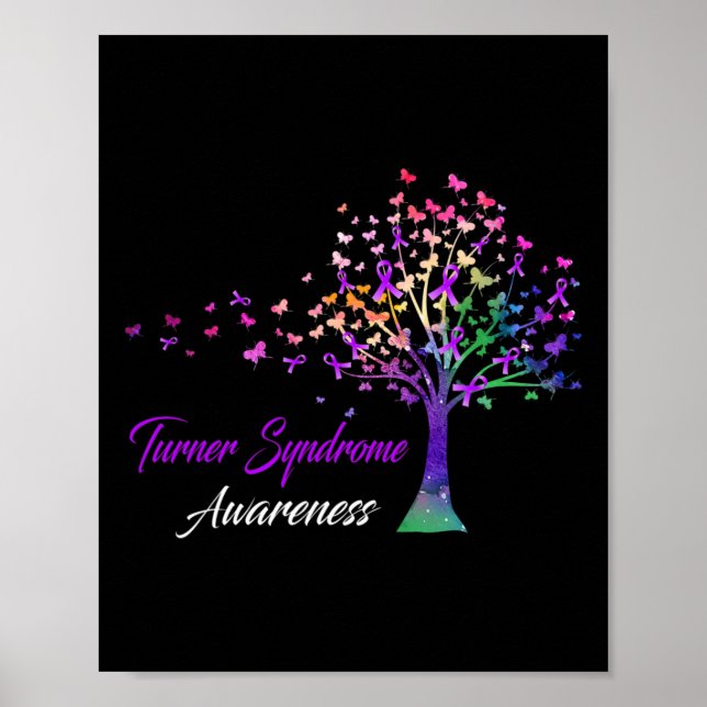 Ribbon Turner Syndrome Awareness  Poster (Front)
