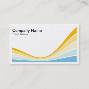 Ribbon Wave - Colours 04b Business Card