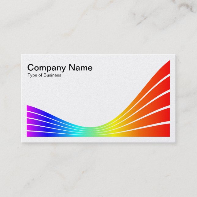 Ribbon Wave - Spectrum Business Card (Front)