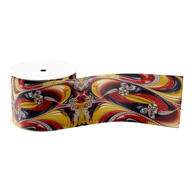 Ribbon with Belgian Colours Grosgrain Ribbon (Spool)