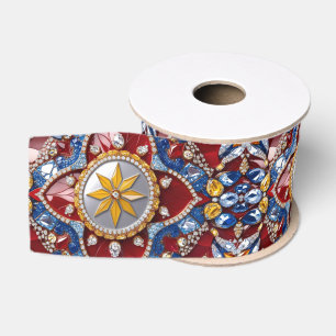 Ribbon with Colombian Colours Grosgrain Ribbon