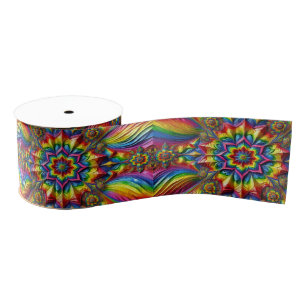 Ribbon with LGBTQ Colours Grosgrain Ribbon