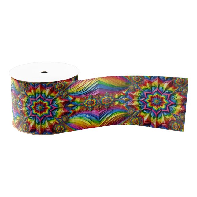 Ribbon with LGBTQ Colours Grosgrain Ribbon (Spool)