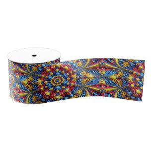 Ribbon with Romanian Colours Grosgrain Ribbon