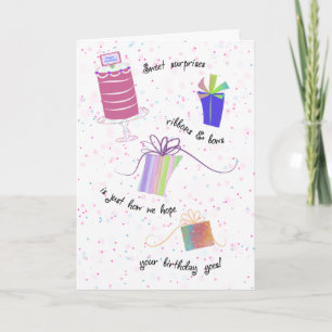 Ribbons and Bows Happy 70th Birthday Greeting Card