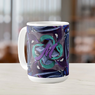 Ribbons Blue, Purple, Aqua Coffee Mug