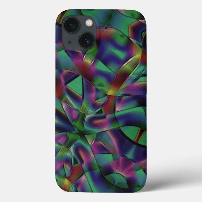 Ribbons intertwined with darkened colours Case-Mate iPhone case (Back)