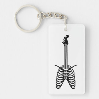 Ribcage Guitar Key Ring