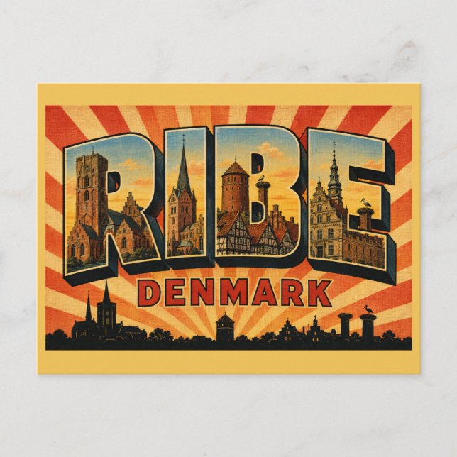 Ribe Denmark Cathedral Postcard (Front)