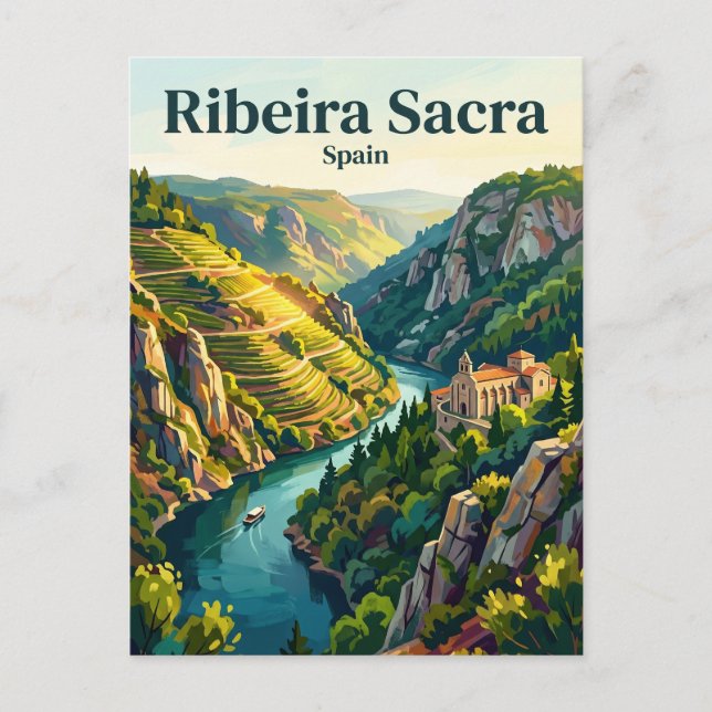 Ribeira Sacra Spain Postcard (Front)