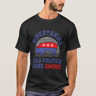 Ribertarian Rib Libertarian Pig Retro Vintage Bbq T-Shirt