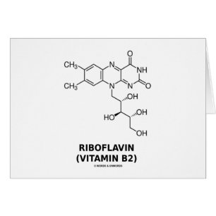 Riboflavin (Vitamin B2) Chemical Molecule