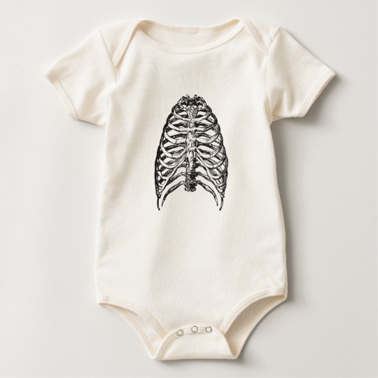 Ribs illustration - ribs art baby bodysuit