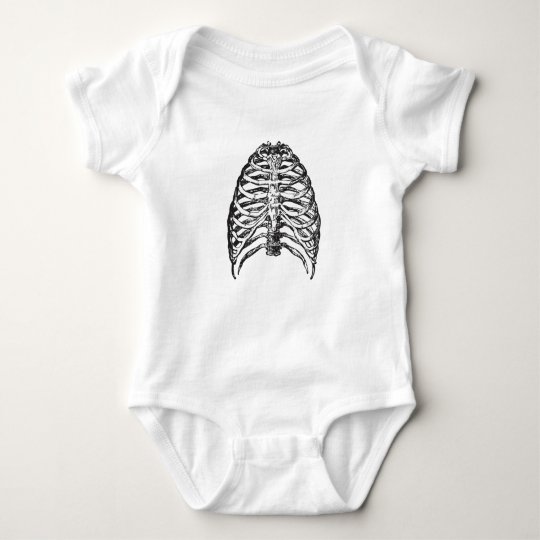 Ribs illustration - ribs art baby bodysuit
