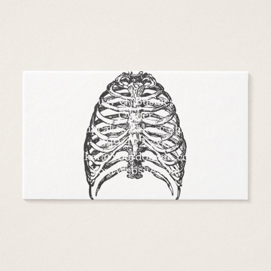 Ribs illustration - ribs art business card