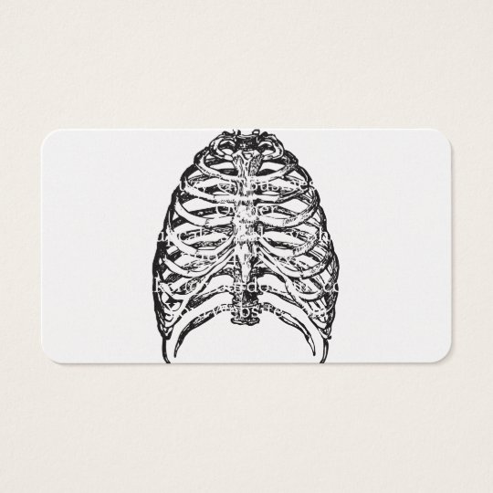 Ribs illustration - ribs art business card