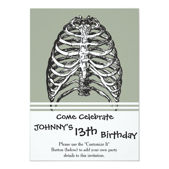 Ribs illustration - ribs art card
