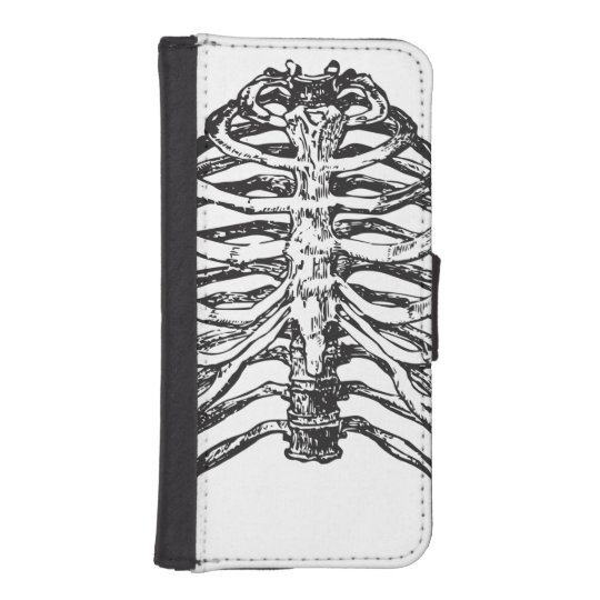 Ribs illustration - ribs art iPhone SE/5/5s wallet case
