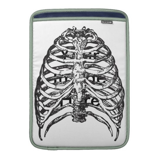 Ribs illustration - ribs art sleeve for MacBook air