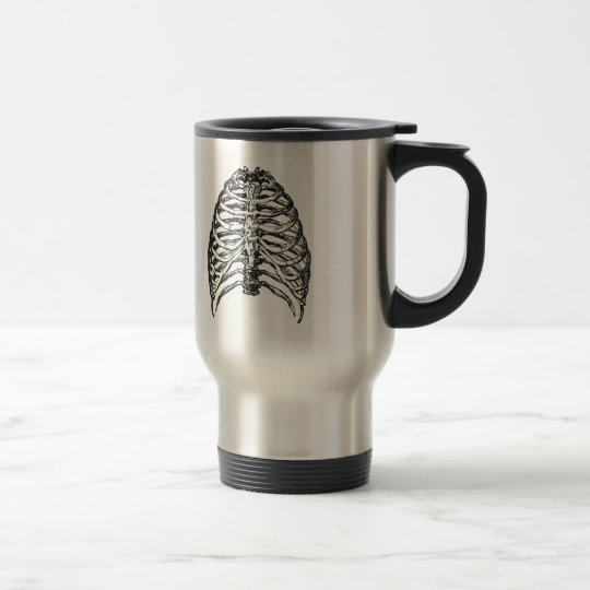 Ribs illustration - ribs art travel mug