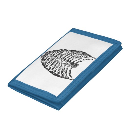 Ribs illustration - ribs art tri-fold wallet