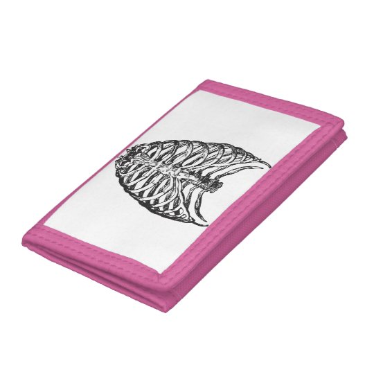 Ribs illustration - ribs art trifold wallets