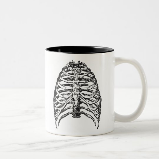 Ribs illustration - ribs art Two-Tone coffee mug