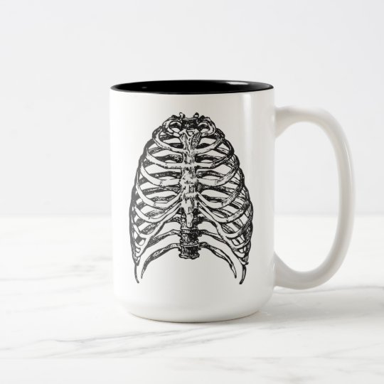 Ribs illustration - ribs art Two-Tone coffee mug