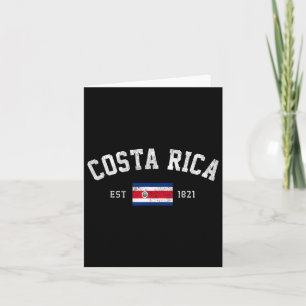 Rica Est. 1821 Costa Rican Flag Independence Day Card