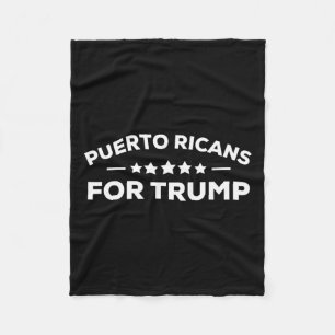 Ricans For Trump 2020 Funny Gift Shirt Men Women Fleece Blanket