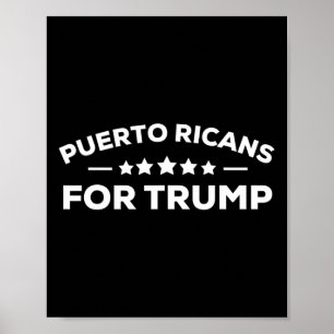 Ricans For Trump 2020 Funny Gift Shirt Men Women Poster
