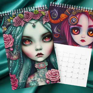 Ricaso Gothic Girls Illustrations  Calendar