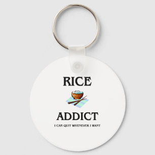Rice Addict Key Ring