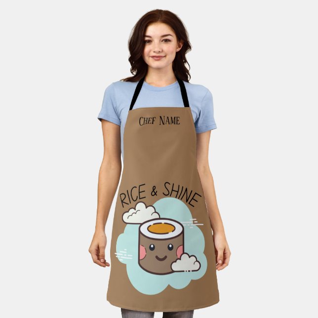Rice and shine , sushi  apron (Worn)