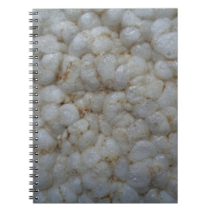 Rice Cake , Healthy Food, White Snack Notebook