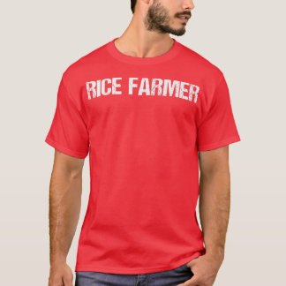 Rice Farmer Simple Title T-Shirt