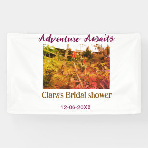 Rice fields adventure awaits bridal shower name fa banner