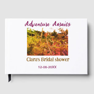 Rice fields adventure awaits bridal shower name fa guest book