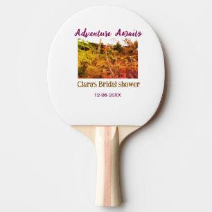 Rice fields adventure awaits bridal shower name fa ping pong paddle